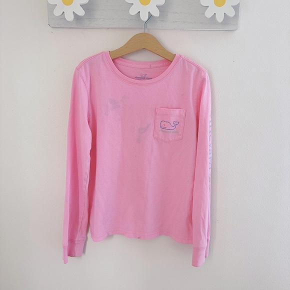 Vineyard Vines Other - Vineyard Vines Pink Long Sleeve Tee kids size small 7-8